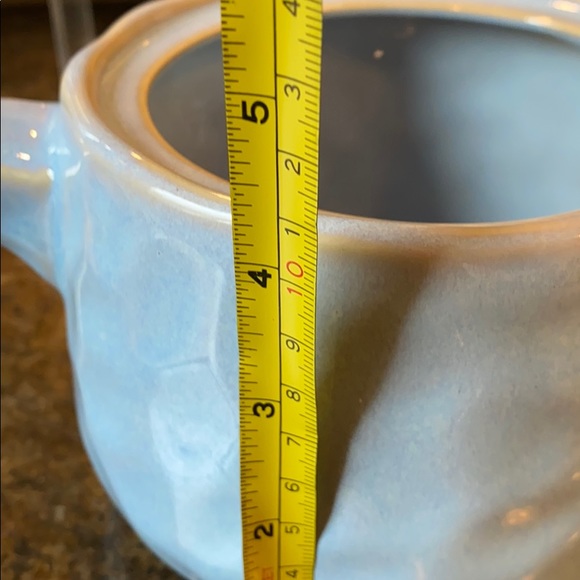 Ollie & Olivia Blue/White Hammered Tea Kettle Pot - Picture 14 of 14